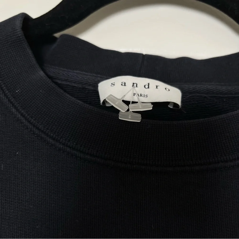 Sandro Casper The Ghost Unisex Sweatshirt Black Size S/M - Picture 3 of 4